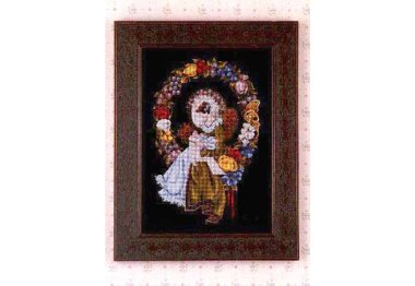 LL3 Lady of the Thread//Ниточная Леди. Схема для вышивки крестом на бумаге Lavender & Lace