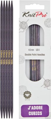 19023 Спиці шкарпеткові 4,00 мм J'adore Cubics KnitPro 20 см - 1 19023 Спиці шкарпеткові 4,00 мм J'adore Cubics KnitPro 20 см - 1