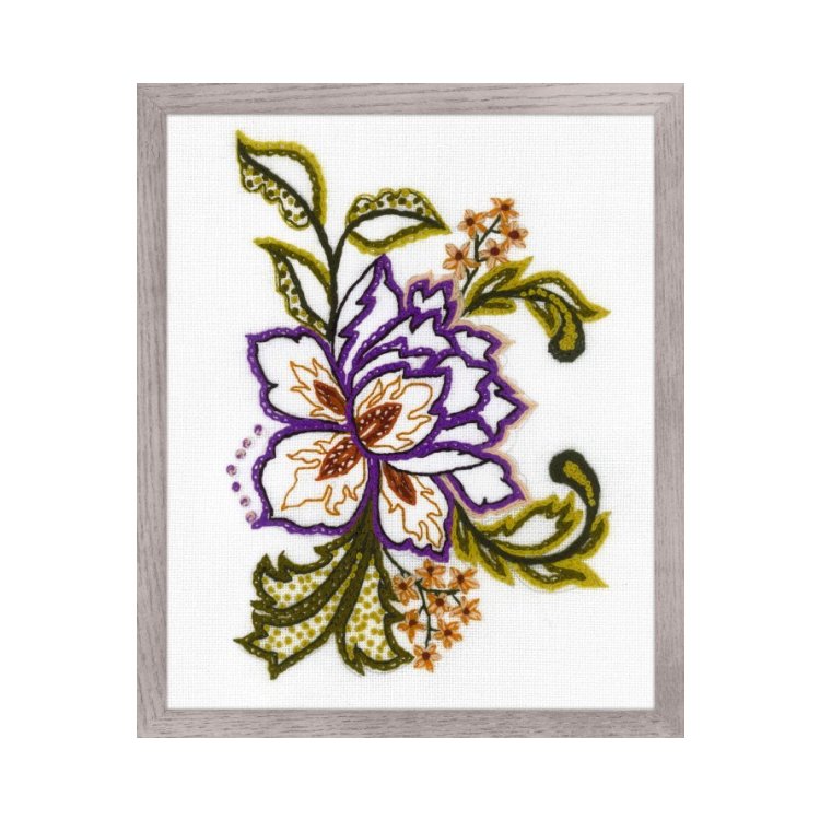 1687 Цветочный этюд. Набор для вышивки крестом Риолис - 1