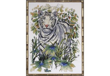  Белый тигр. Набор для вышивки крестом Design Works арт. dw2746