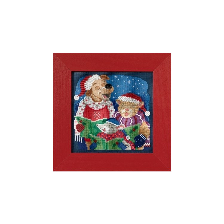 MH141731 Колядне тріо. Набір для вишивки в змішаній техніці Mill Hill - 1