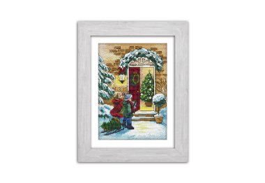  N023 Різдвяні мотиви. Набір для вишивки хрестом Кольорова