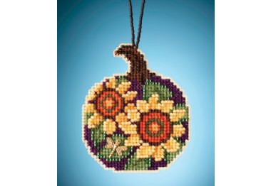 вишивка гладдю MH162022 Соняшниковий гарбуз. Набір для вишивки в змішаній техниці Mill Hill