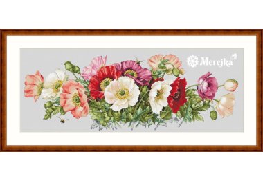  K-33A Маки (Аида). Набор для вышивки крестом Мережка