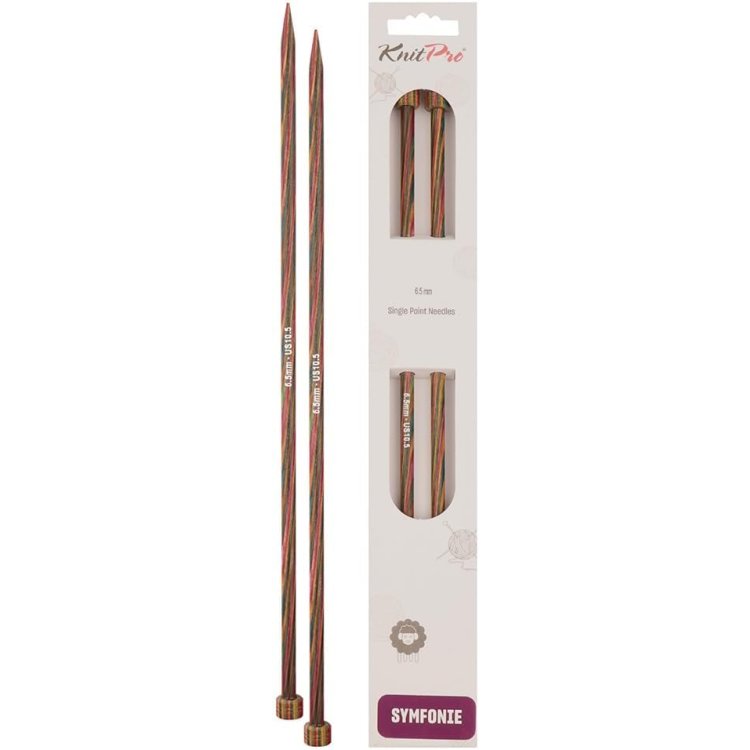 20237 Спиці прямі Symfonie Wood KnitPro, 30 см, 6.50 мм - 1
