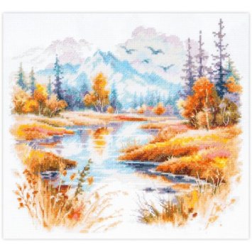 70-27 Тиша і прохолода. Набір для вишивки хрестом Magic Needle - 1 70-27 Тиша і прохолода. Набір для вишивки хрестом Magic Needle - 1