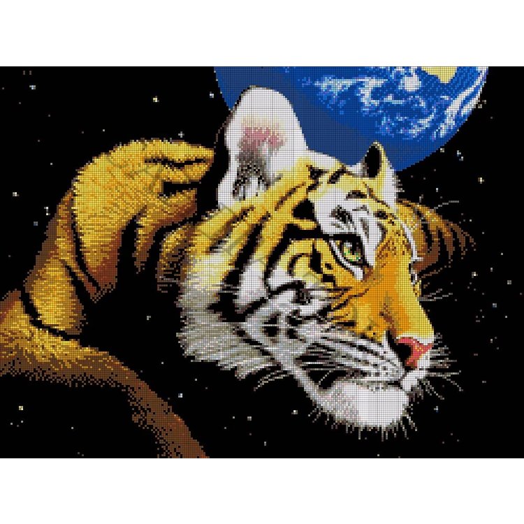 31-1539-НТ Тигр планета. Набір для вишивання бісером ТМ Токарєва А. - 1