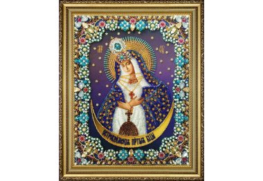  Набор для вышивки бисером Икона Божией Матери "Остробрамская" Р-425 ТМ Картины бисером