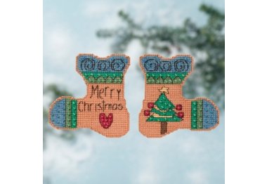 вышивка гладью ST141613 Веселого Рождества. Набор для вышивки в смешанной технике Mill Hill