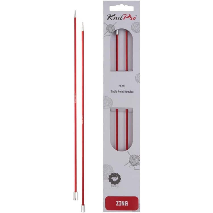 47293 Спиці прямі Zing KnitPro, 35 см, 2.5 мм - 1 47293 Спиці прямі Zing KnitPro, 35 см, 2.5 мм - 1