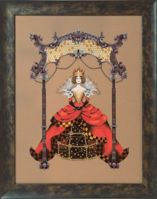 MD171 Королева пчел. Схема для вышивки крестом на бумаге Mirabilia Designs - 1
