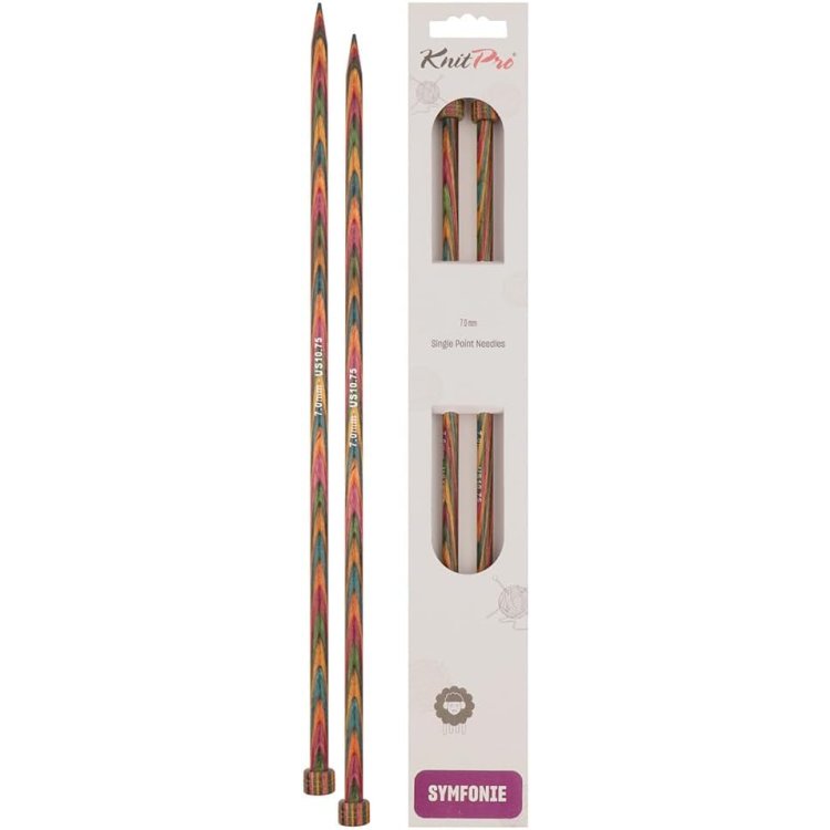 20261 Спиці прямі Symfonie Wood KnitPro, 40 см, 7.00 мм - 1