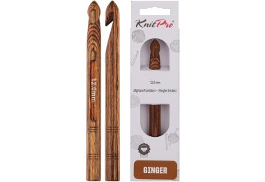 31253 Крючок односторонний Ginger KnitPro, 12.00 мм 31253 Крючок односторонний Ginger KnitPro, 12.00 мм