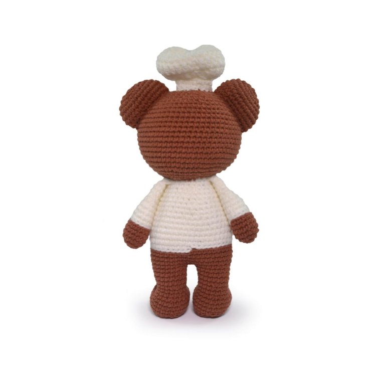 2 AMIGURUMI KIT - CUDDLY TEDDY Chef Toby. Набір для в'язання іграшки - 3