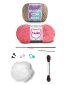 1 AMIGURUMI KIT - CUDDLY TEDDY BEARS Ballerina Elise. Набор для вязания игрушки - 4