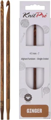 31264 Крючок односторонній туніський з`ємний Ginger KnitPro, 4.50 мм - 1 31264 Крючок односторонній туніський з`ємний Ginger KnitPro, 4.50 мм - 1