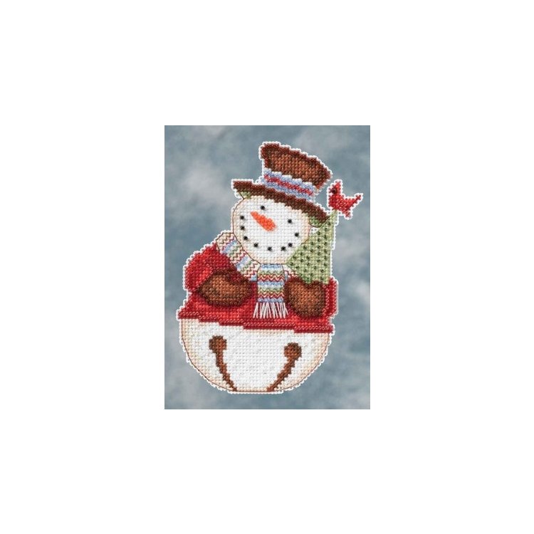DM204105 Снеговик. Набор для вышивки в смешанной технике Mill Hill - 1
