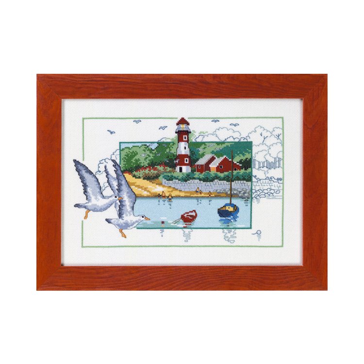 12-2143 Морська чайка. Набір для вишивання хрестом PERMIN - 1 12-2143 Морська чайка. Набір для вишивання хрестом PERMIN - 1