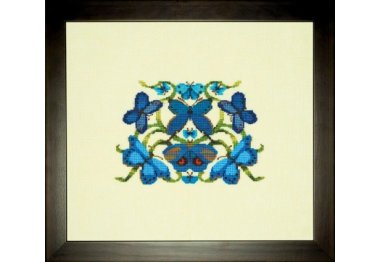  NC327 Cool Butterfies//Класні метелики. Схема для вишивки хрестиком на папері Nora Corbett