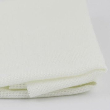 Ткань для вышивания ТПК-190-2 1/78 Оникс (домотканое полотно №30), молочный, 48 п/э, ширина 1,5м - 1