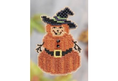 вышивка гладью MH181205 Тыквенный человек. Набор для вышивки в смешанной технике Mill Hill