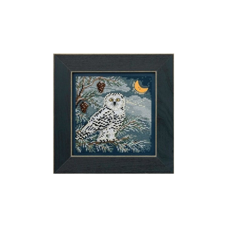 MH144304 Снежная сова. Набор для вышивки в смешанной технике Mill Hill - 1
