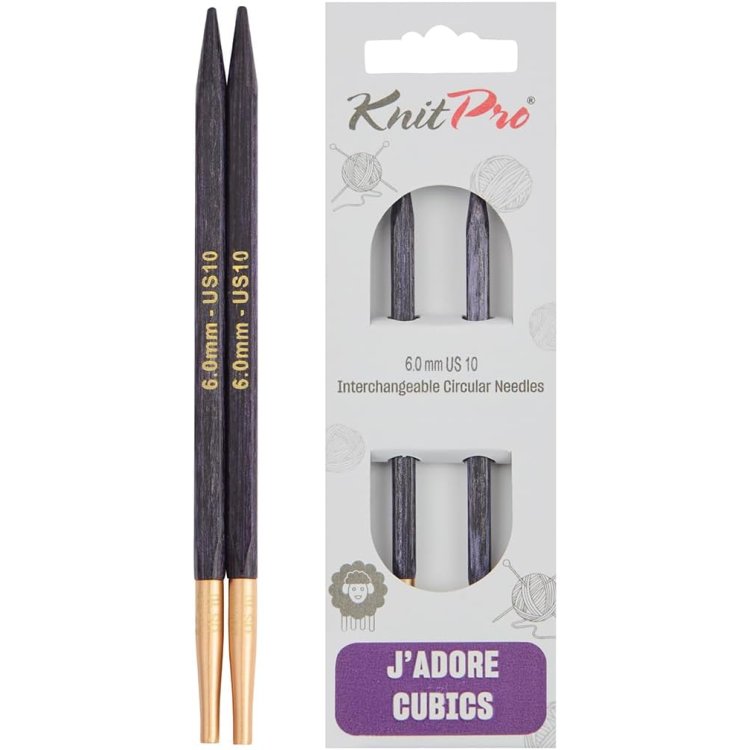 19115 Сменные спицы 13 см J'adore Cubics 6.00мм KnitPro - 1