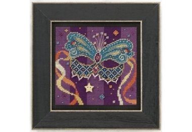 вишивка гладдю MH141105 Бірюзова маска. Набір для вишивки в змішаній техніці Mill Hill