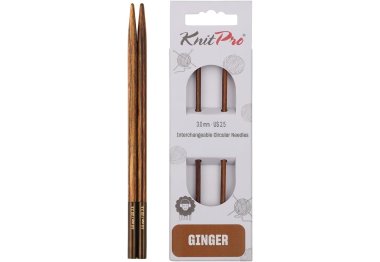 спиці для в'язання 31221 Спиці з`ємні короткі Ginger KnitPro, 3.00 мм