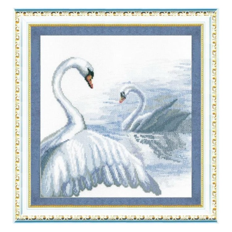 №294 Лебеди Набор для вышивания крестом - 1