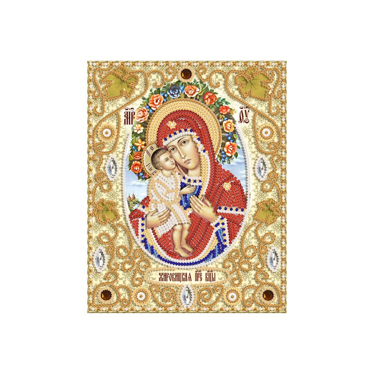 НІК-5319 Жировицька ікона Божої Матері. Набір для вишивки бісером Марічка - 1
