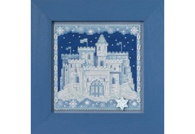 вишивка гладдю MH141736 Крижаний замок. Набір для вишивки в змішаній техніці Mill Hill