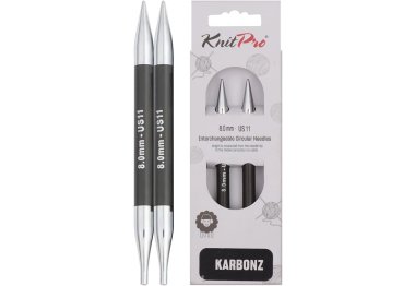 спицы для вязания 41312 Спицы съемные Karbonz KnitPro 8.00 мм спицы для вязания 41312 Спицы съемные Karbonz KnitPro 8.00 мм