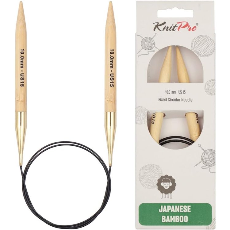22256 Спицы круговые Bamboo KnitPro, 80 см, 10.00 мм - 1 22256 Спицы круговые Bamboo KnitPro, 80 см, 10.00 мм - 1