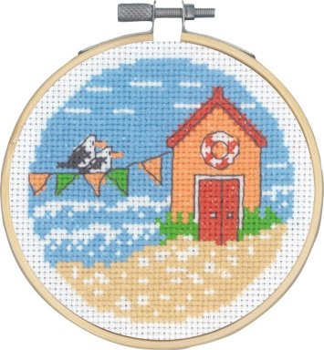 13-1424 Чайки (Pennant/Seagulls. Набор для вышивания крестом PERMIN - 1