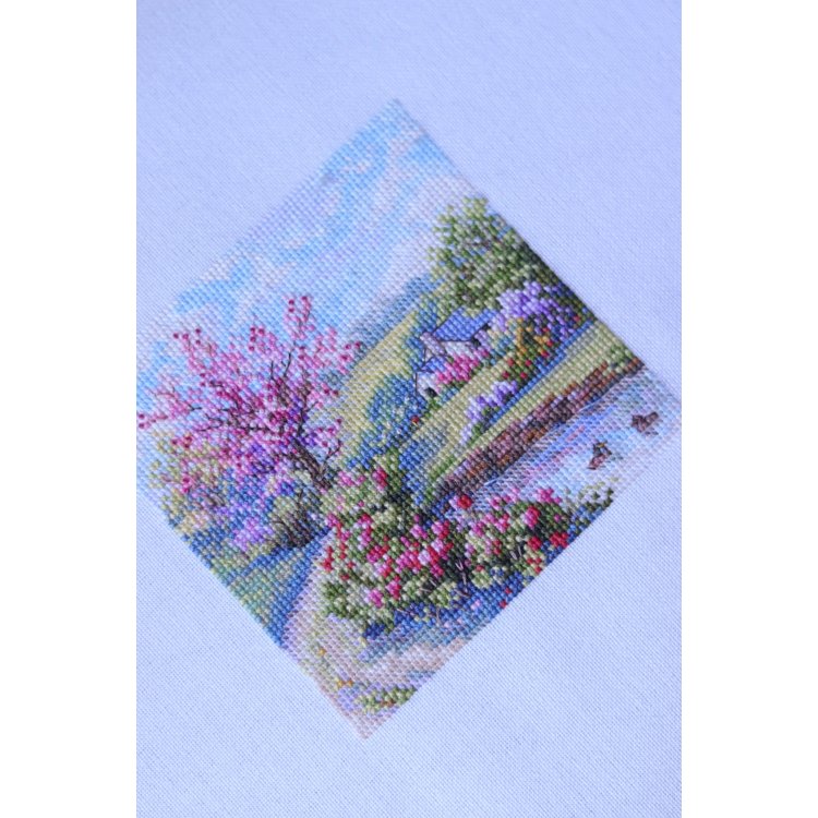K-268A Весна. Набор для вышивки крестом Мережка - 2