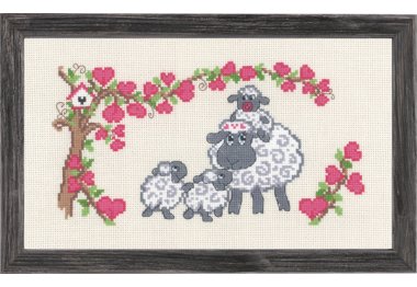  92-5347 Овеча сім'я. Набір для вишивання хрестом PERMIN
