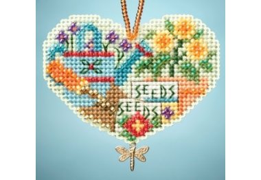 вышивка гладью MH163103 Люблю садоводство. Набор для вышивки в смешанной технике Mill Hill