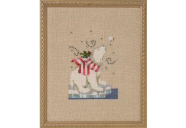  NC278 Winter Bear//Зимний медведь. Схема для вышивки крестиком на бумаге Nora Corbett