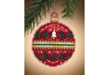 вишивка гладдю MH161303 Рубіновий ліс. Набір для вишивки в змішаній техніці Mill Hill