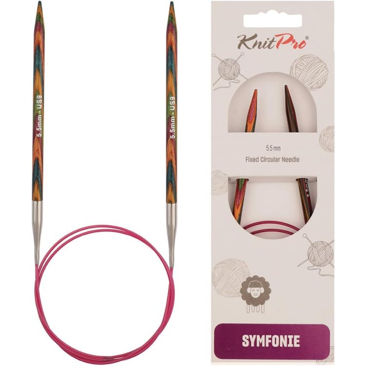21370 Спиці кругові Symfonie Wood KnitPro, 120 см, 5.50 мм - 1 21370 Спиці кругові Symfonie Wood KnitPro, 120 см, 5.50 мм - 1