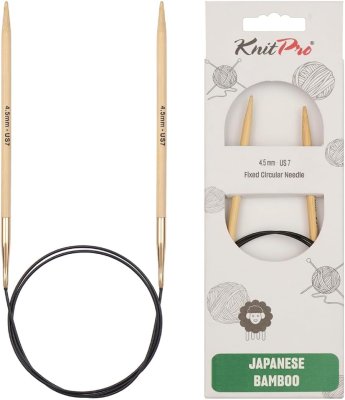 22248 Спиці кругові Bamboo KnitPro, 80 см, 4.50 мм - 1