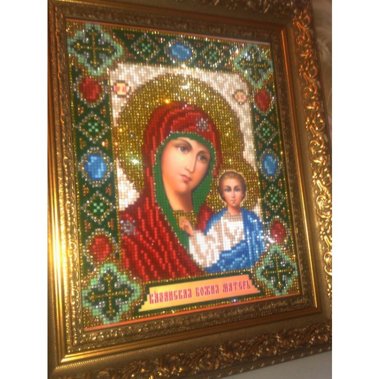 AT5001 Богородица Казанская . Набор алмазной техники - 1
