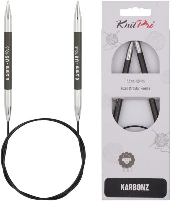 41193 Спицы круговые Karbonz KnitPro 80 см 6.50 мм - 1