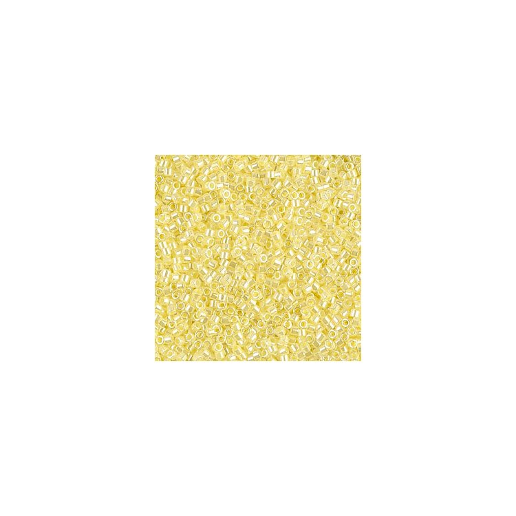 DB-232 Бісер Miyuki Delica Beads 11/0 (перлиновий, лимонний світлий) - 1