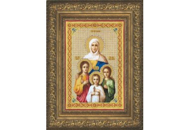  А-139 Икона Вера, Надежда, Любовь и их мать София Набор для вышивания крестом