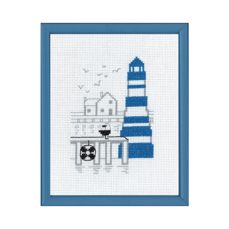 13-7122 Блакитний маяк. Набір для вишивання хрестом PERMIN - 1
