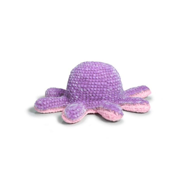 3 AMIGURUMI KIT - REVERSIBLE OCTOPUS Lavender &amp; Sweetness. Набір для в'язання іграшки - 5
