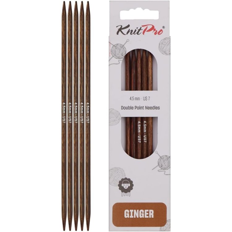 31310 Спиці шкарпеткові Ginger KnitPro, 12,5 см, 4.50 мм - 1 31310 Спиці шкарпеткові Ginger KnitPro, 12,5 см, 4.50 мм - 1