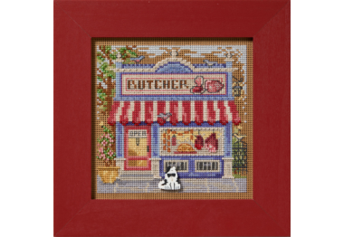 вишивка гладдю MH142516 М'ясний магазин. Набір для вишивки в змішаній техниці Mill Hill